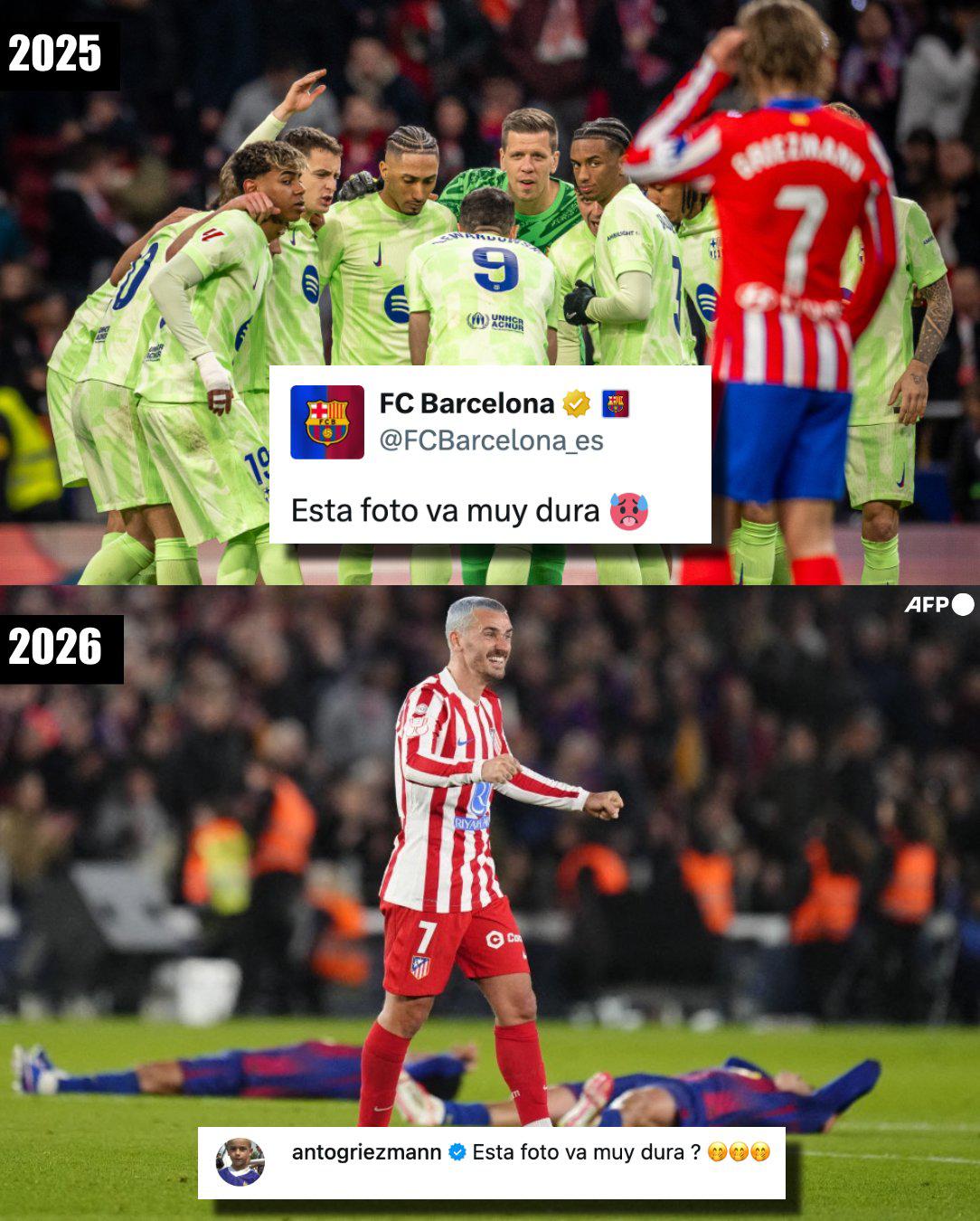 Antoine Griezmann hace arder la polémica tras eliminar al Barcelona en Copa del Rey.