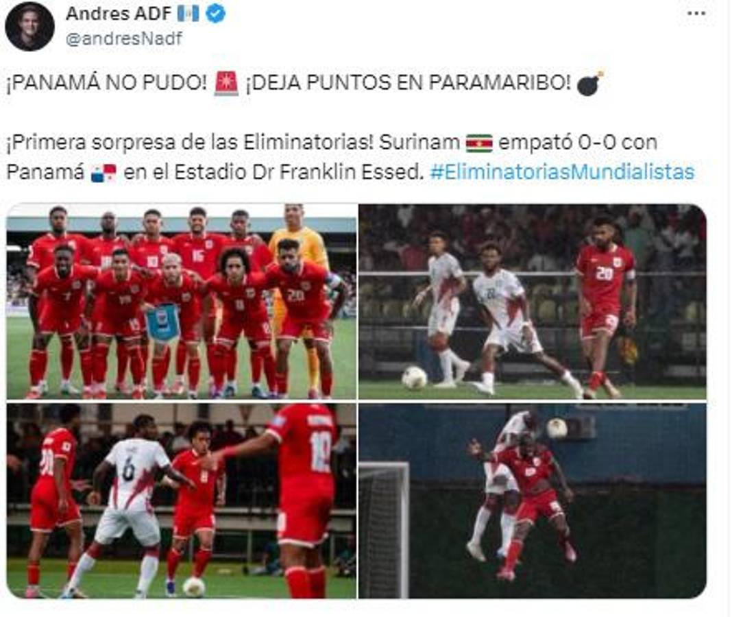 Los desnudó, Pidiendo la hora y No tienen nivel: prensa de Concacaf destruye a Panamá tras tropezar con Surinam