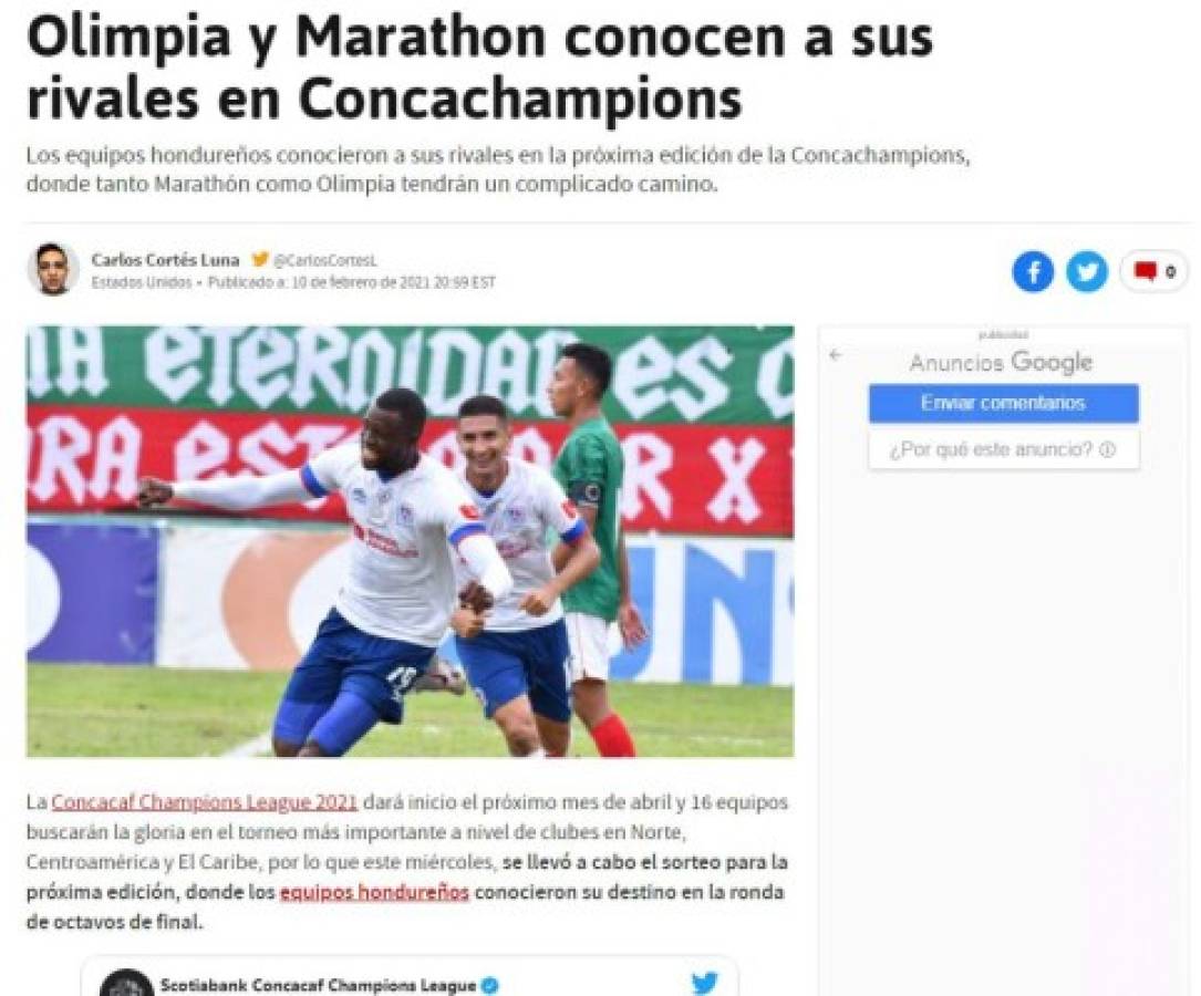 Prensa mexicana ve con respeto a Olimpia, rival del América y destacan frase de Solari: 'No es accesible”