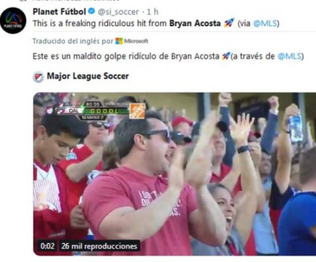 Deslumbra: Así reacciona la prensa internacional tras golazo de Bryan Acosta