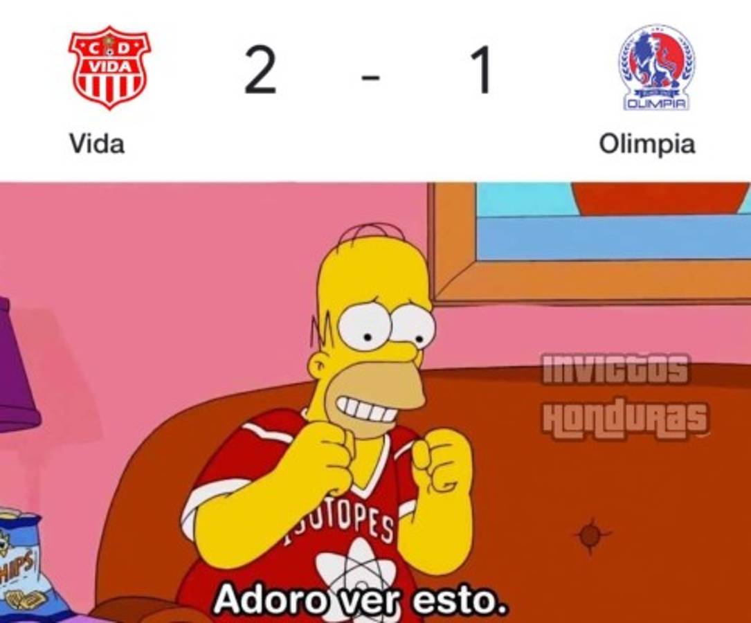 ¡Olimpia no puede ganarle al Vida! Los memes hacieron pedazos al león tras la dolorosa derrota en La Ceiba