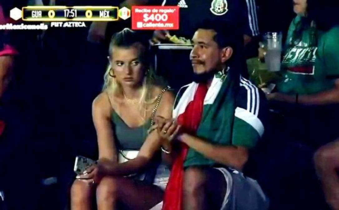 ¿Por qué estaba molesta? Así es la linda novia del aficionado mexicano que se hizo famosa en la Copa Oro