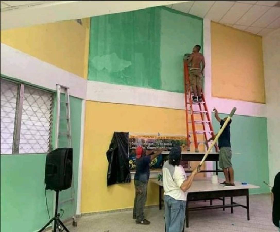 ¡De admirar! Ultrafiel ayuda a restaurar una escuela en San Pedro Sula