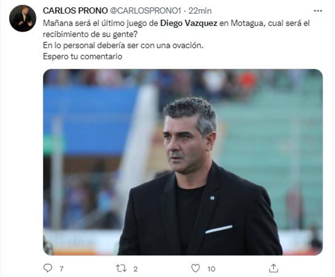 ¡Uno pide reconocimiento en el Nacional! La reacción de periodistas y aficionados tras la salida de Diego Vázquez de Motagua