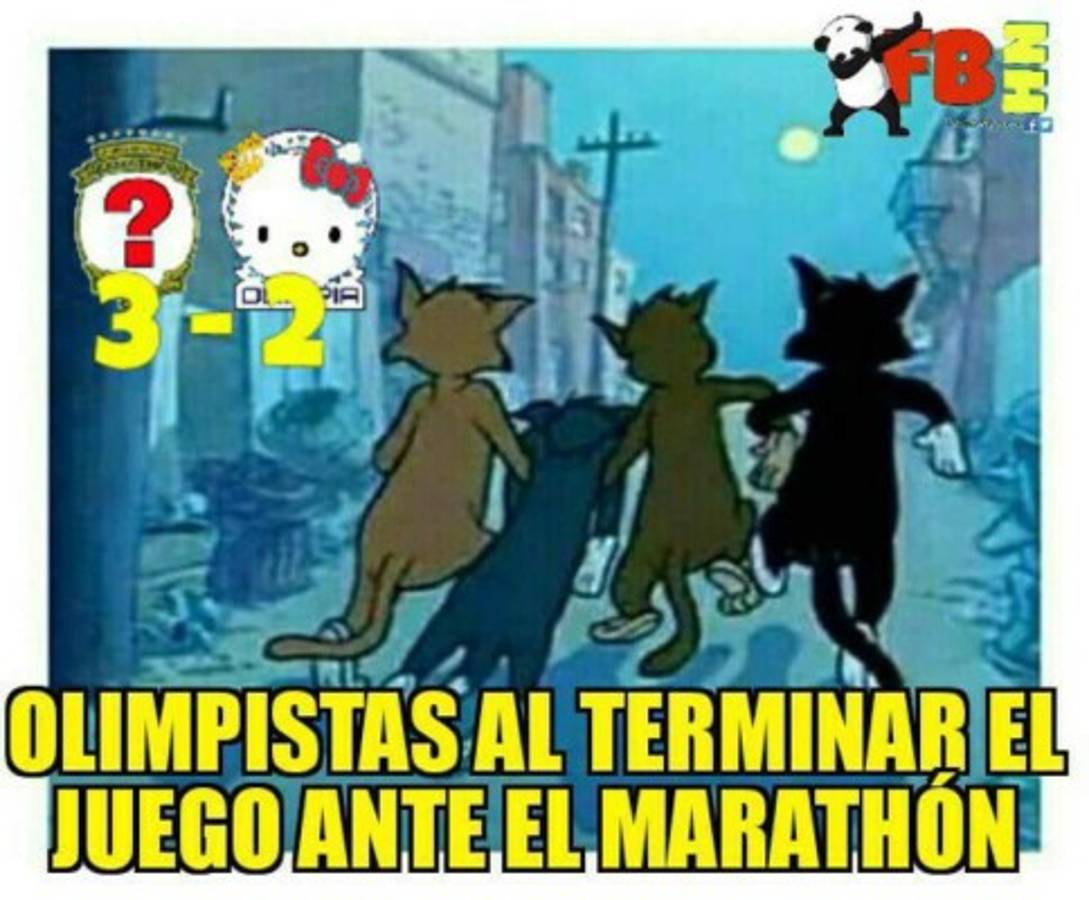 Los crueles memes contra el Olimpia luego de caer ante Marathón