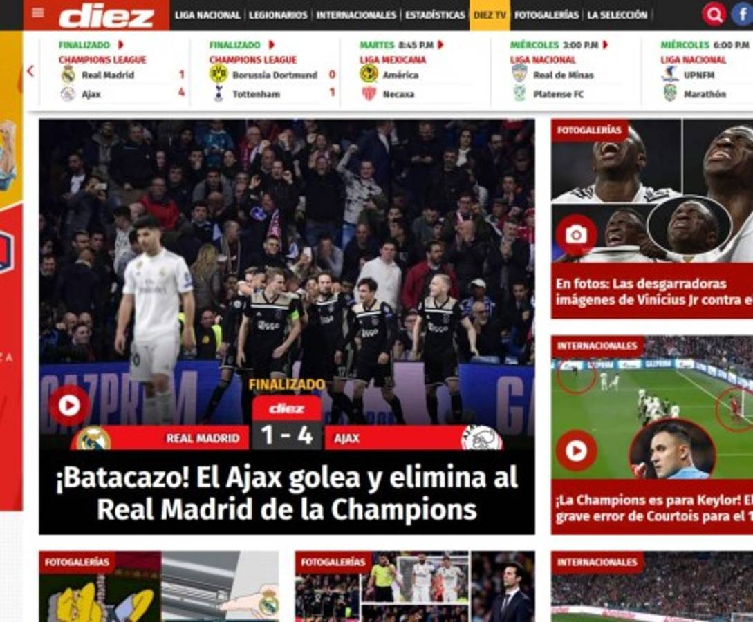La prensa se hace sentir sobre fracaso del Real Madrid: 'Papelón', 'Luto' y 'Fracaso'