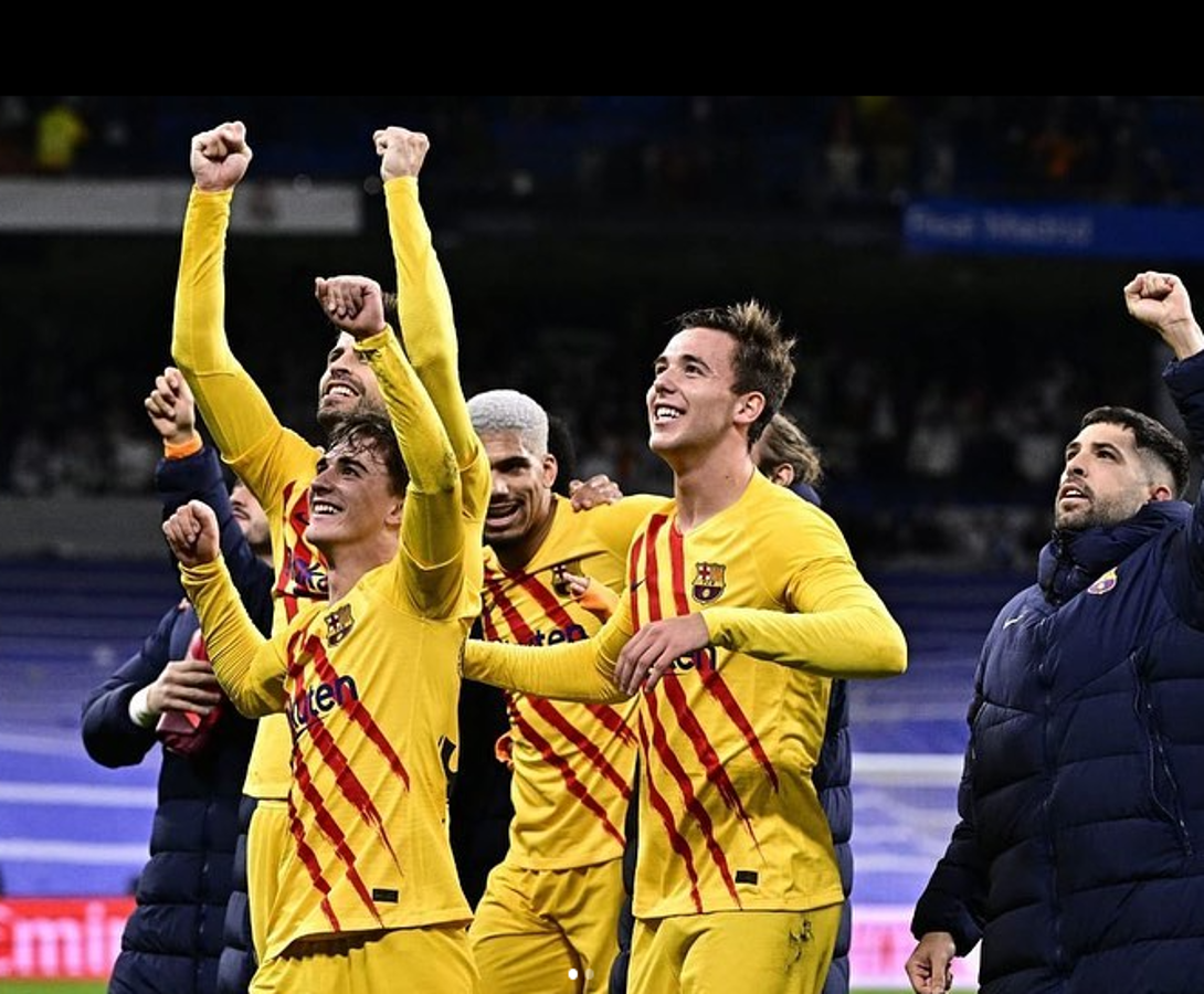 El ‘temible’ mensaje de Piqué y dardo de Aubameyang: así reaccionaron los jugadores del Barça tras golear al Real Madrid