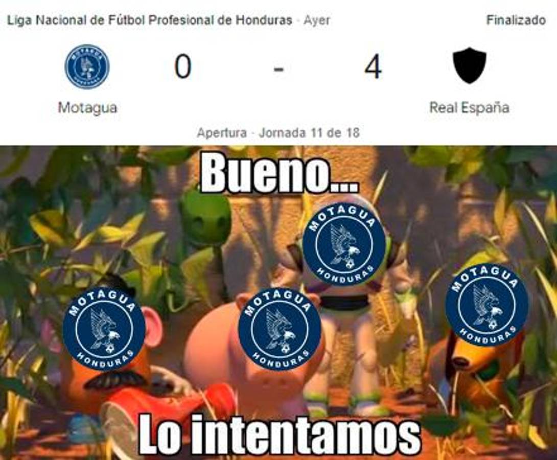 Motagua es humillado con terribles memes tras sufrir goleada por Real España en Tegucigalpa