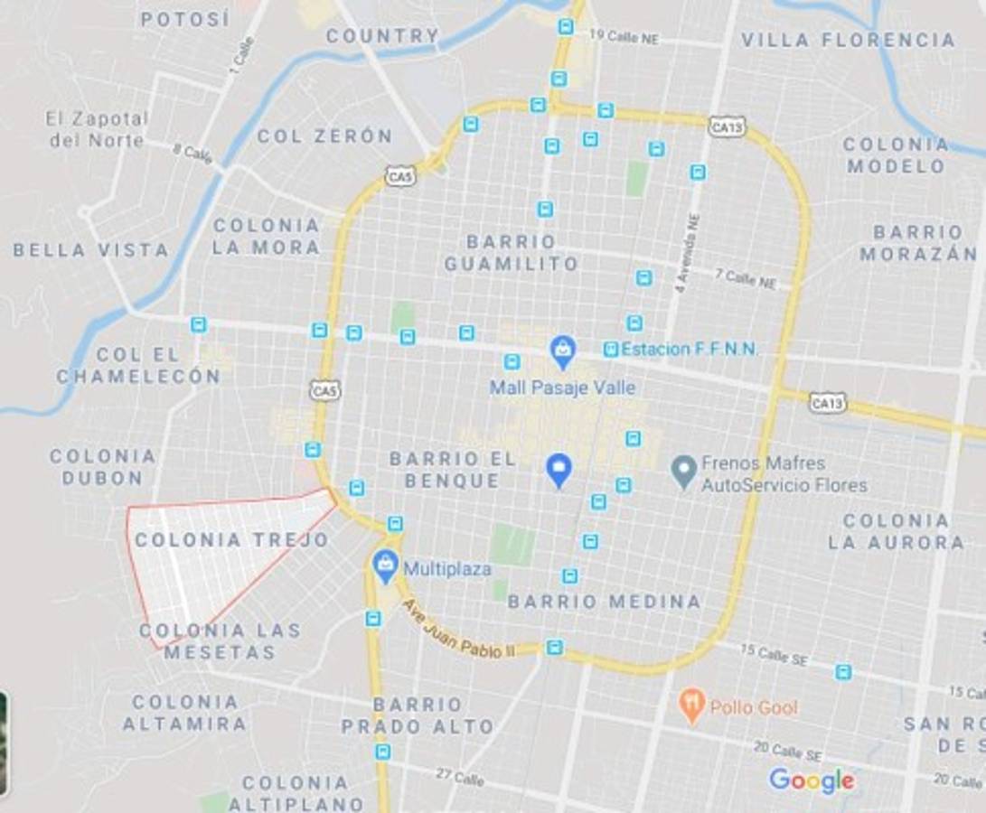 Los 13 barrios y colonias de San Pedro Sula donde se han confirmado casos de coronavirus