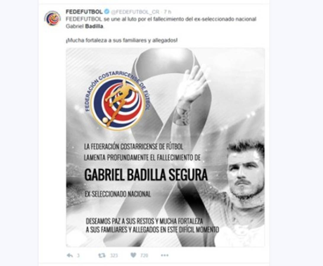 ¡QUÉ TRISTE! El fútbol costarricense llora la muerte de Gabriel Badilla