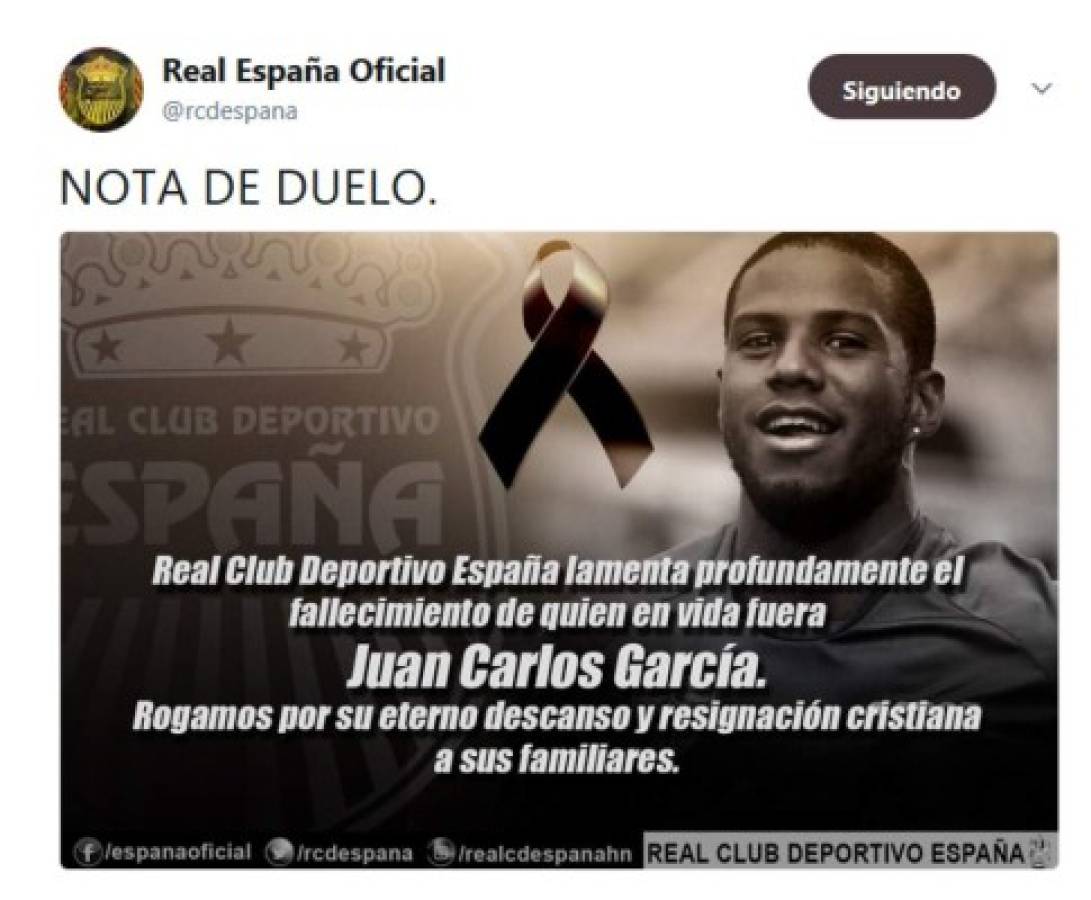 ¡Emotivo! El mundo del fútbol reacciona ante la muerte de Juan Carlos García