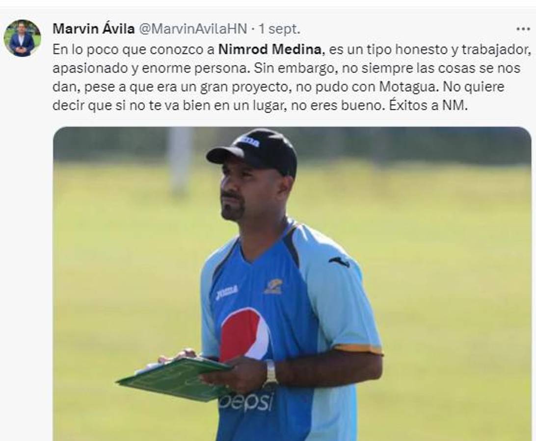 Lo que dicen los periodistas hondureños sobre el despido de Ninrod Medina en Motagua: “Nunca fue el DT que ocupaban”