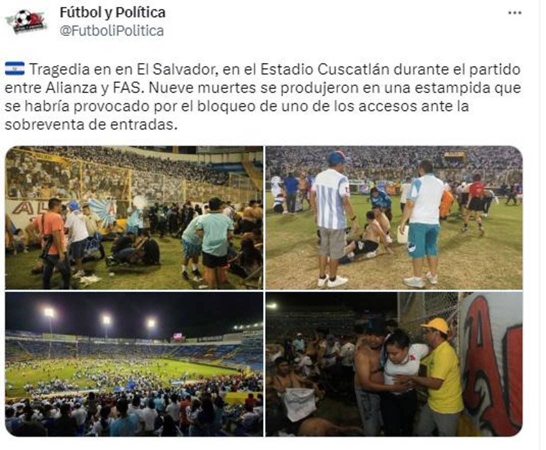 Olimpia y Real Madrid envían mensaje: La dura reacción del mundo tras la tragedia en El Salvador; “Imágenes que marcarán historia”