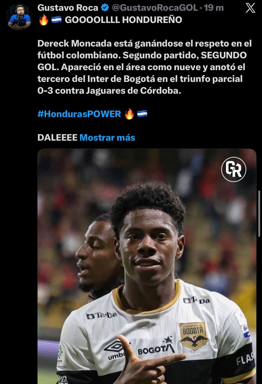 Tiene todo para dominar en Colombia Clase de fichaje: la prensa reacciona al segundo gol de Dereck Moncada