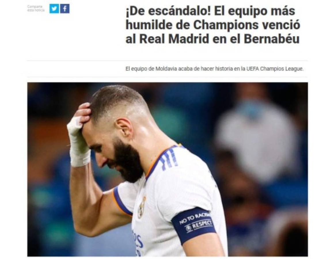 ''Tiroteados por el Sheriff'': la prensa mundial reacciona tras la dura derrota del Real Madrid en Champions