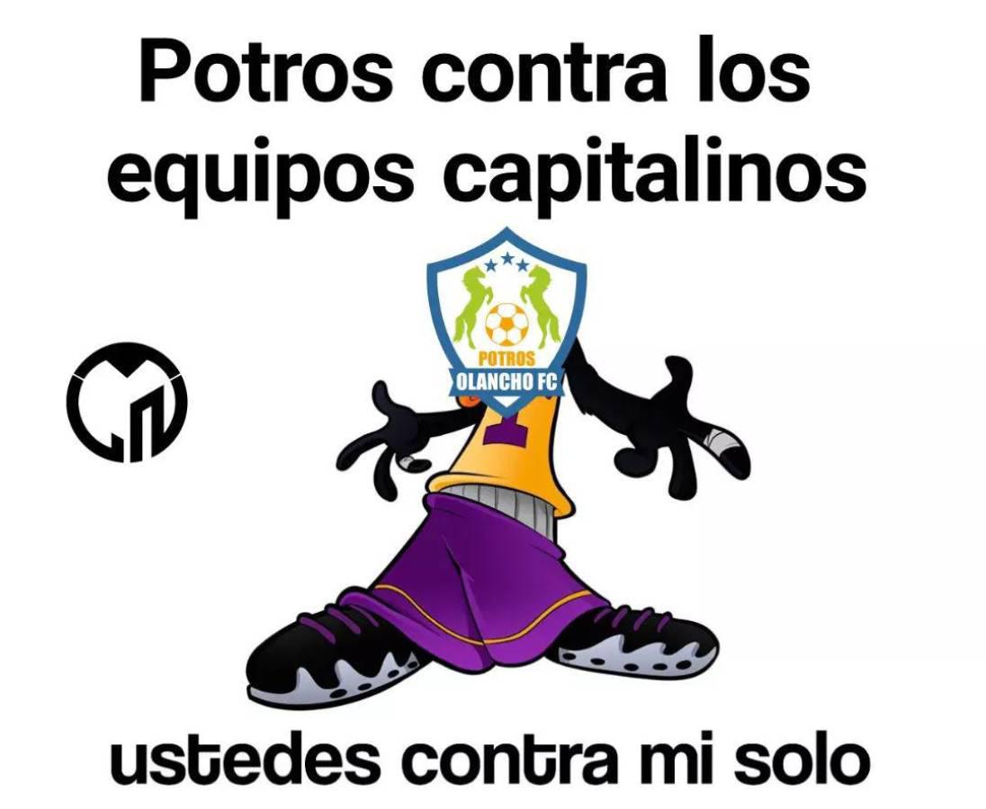 Los divertidos memes que dejó la gran final de ida entre los Potros de Olancho y Olimpia; nadie se salva