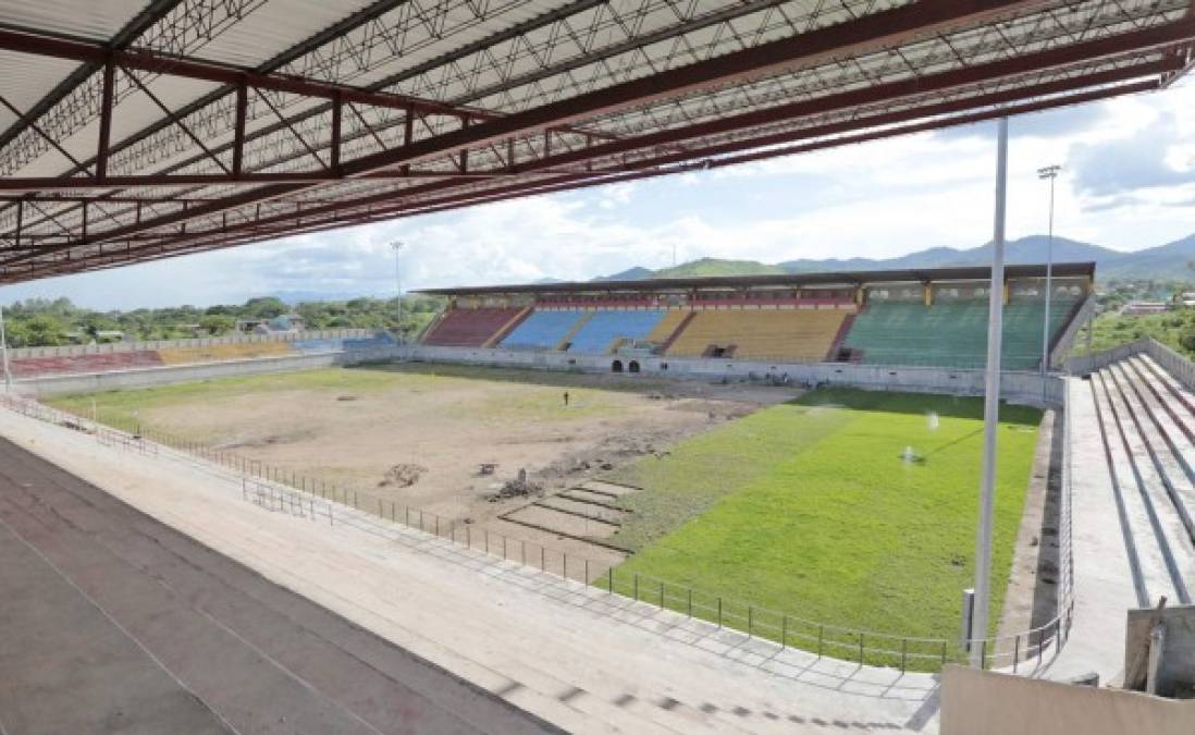 El hermoso estadio de Juticalpa estará listo para diciembre