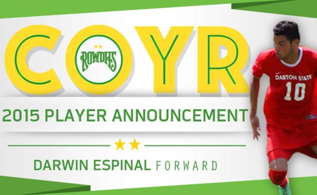 Delantero hondureño jugará en la segunda división de Estados Unidos