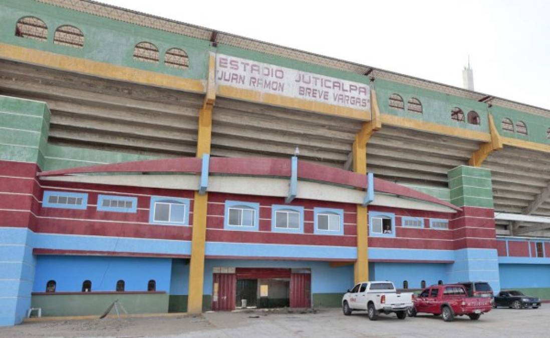 El hermoso estadio de Juticalpa estará listo para diciembre