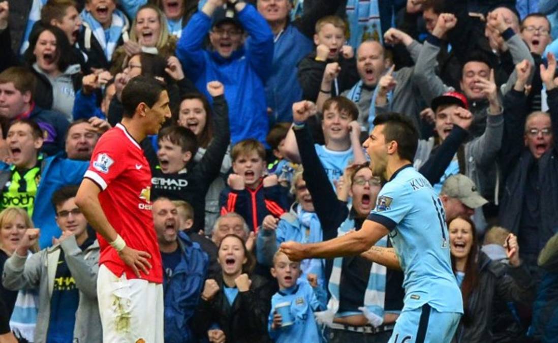 'Kun' Agüero le dio triunfo a Manchester City en el derbi