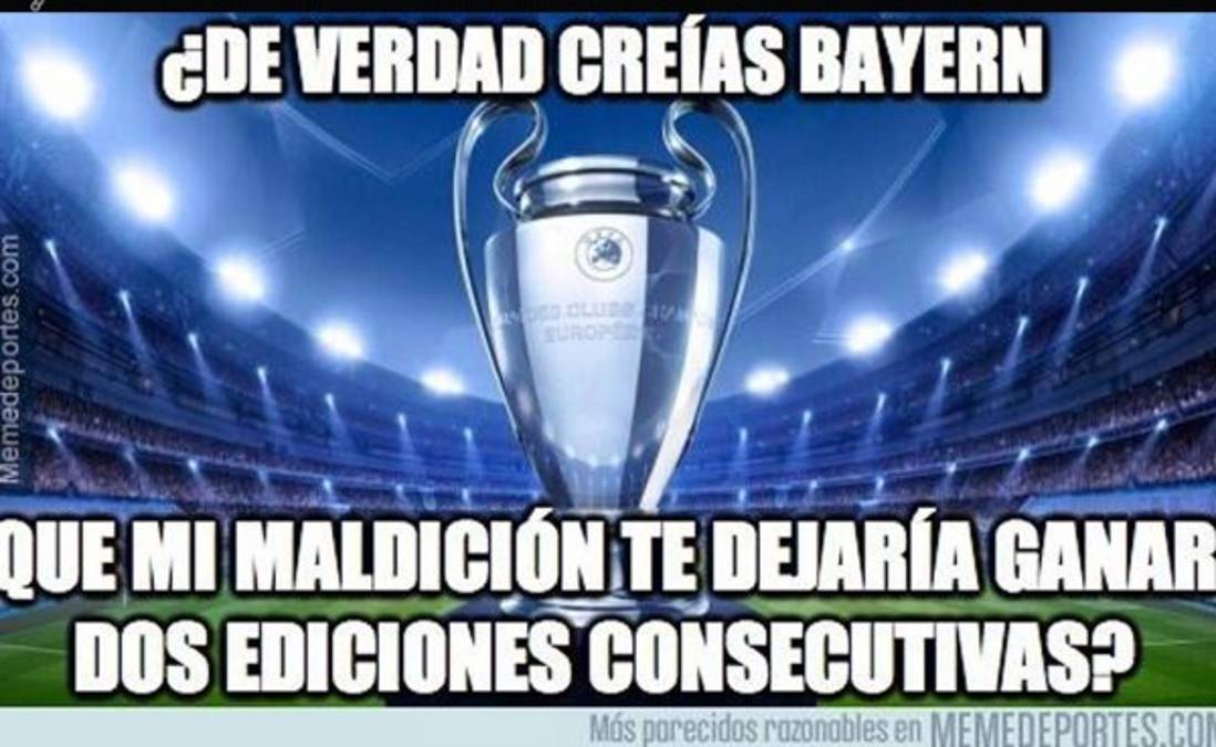 Afición se burla del Bayern Munich a través de los memes