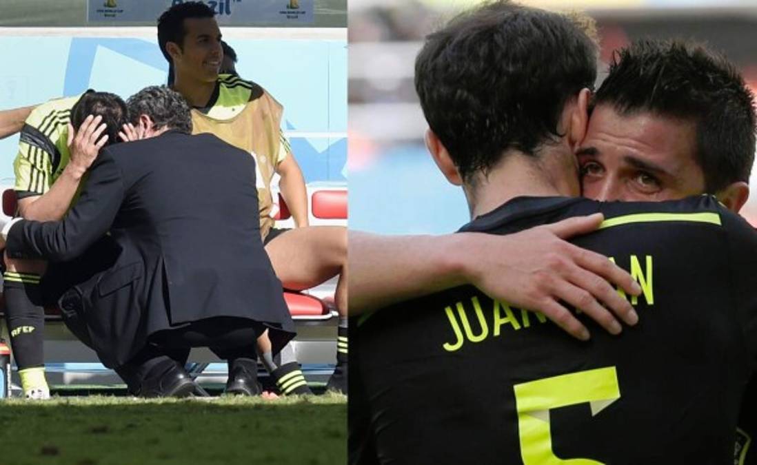 David Villa se despidió de selección de España con gol y lágrimas