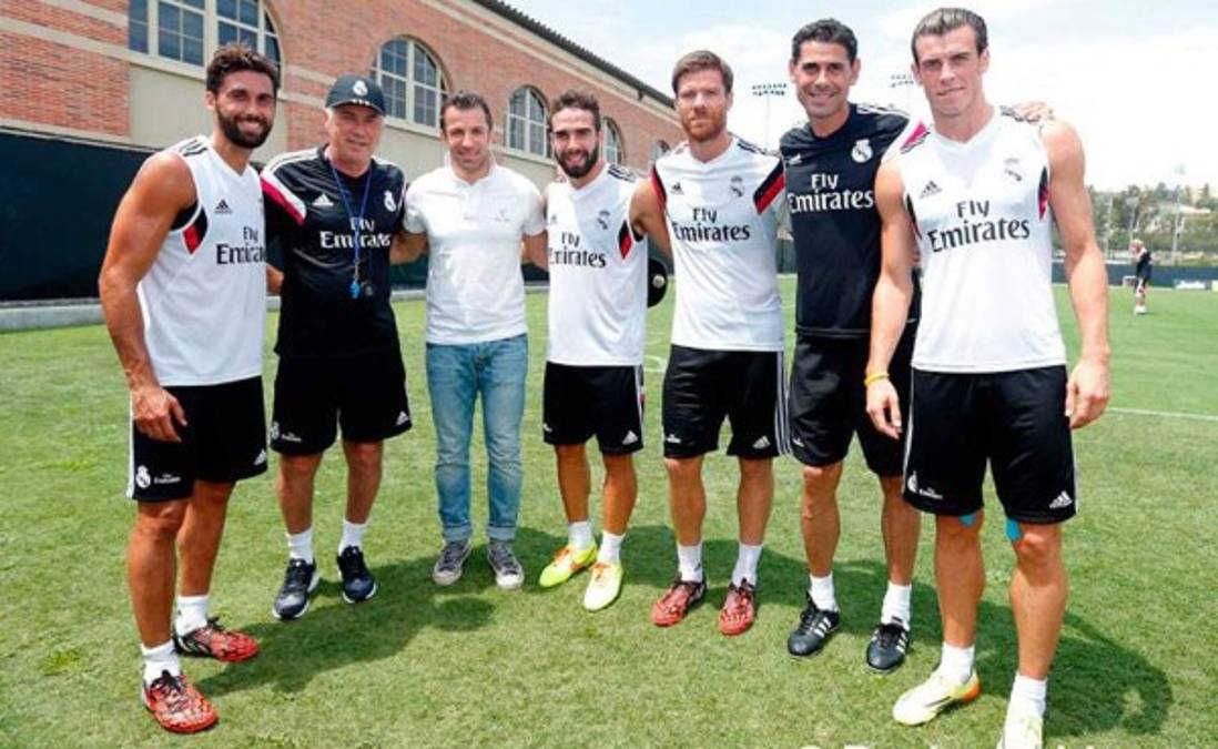 Alessandro Del Piero visitó al Real Madrid