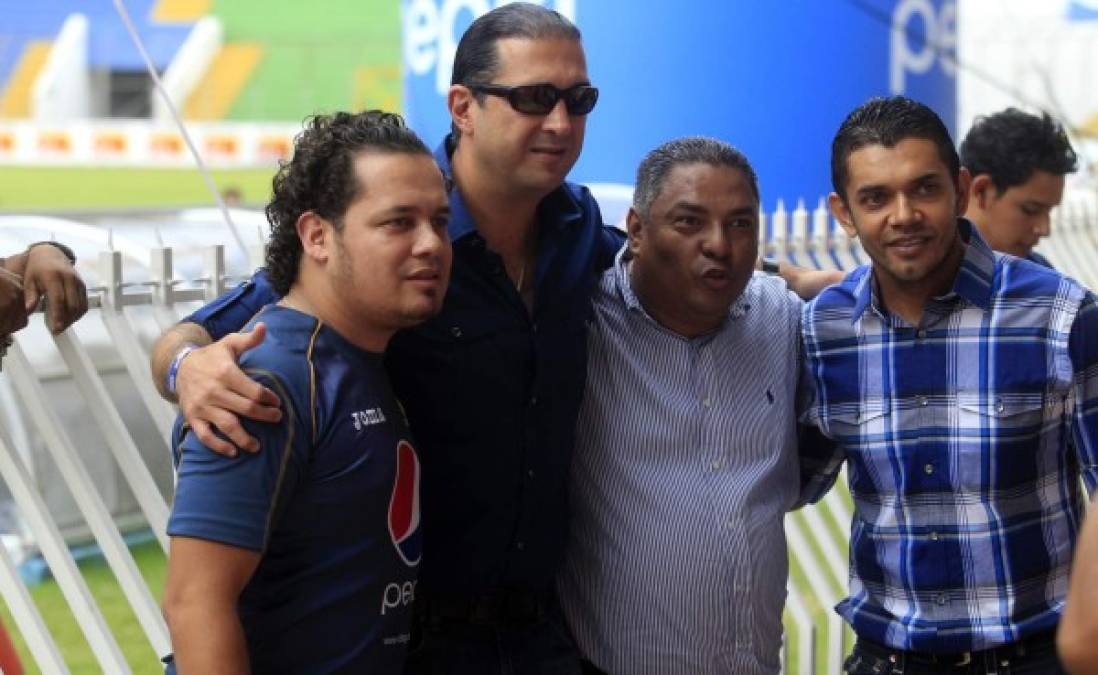 Amado Guevara, presente en la celebración del Motagua