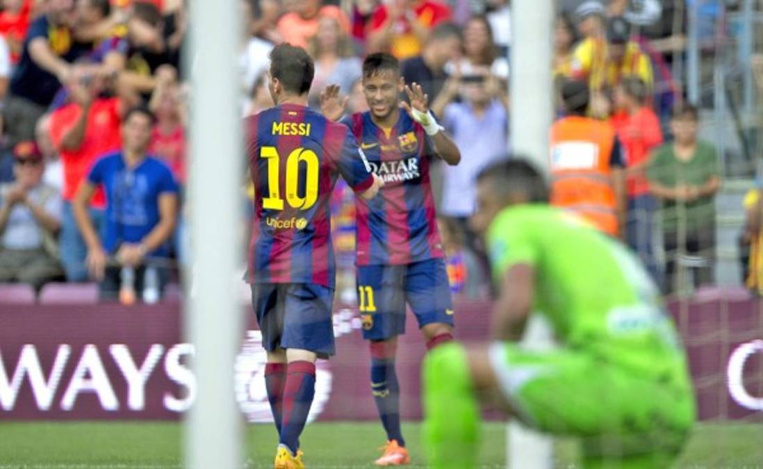 Barcelona, Neymar y Messi ponen una Granada en el Camp Nou