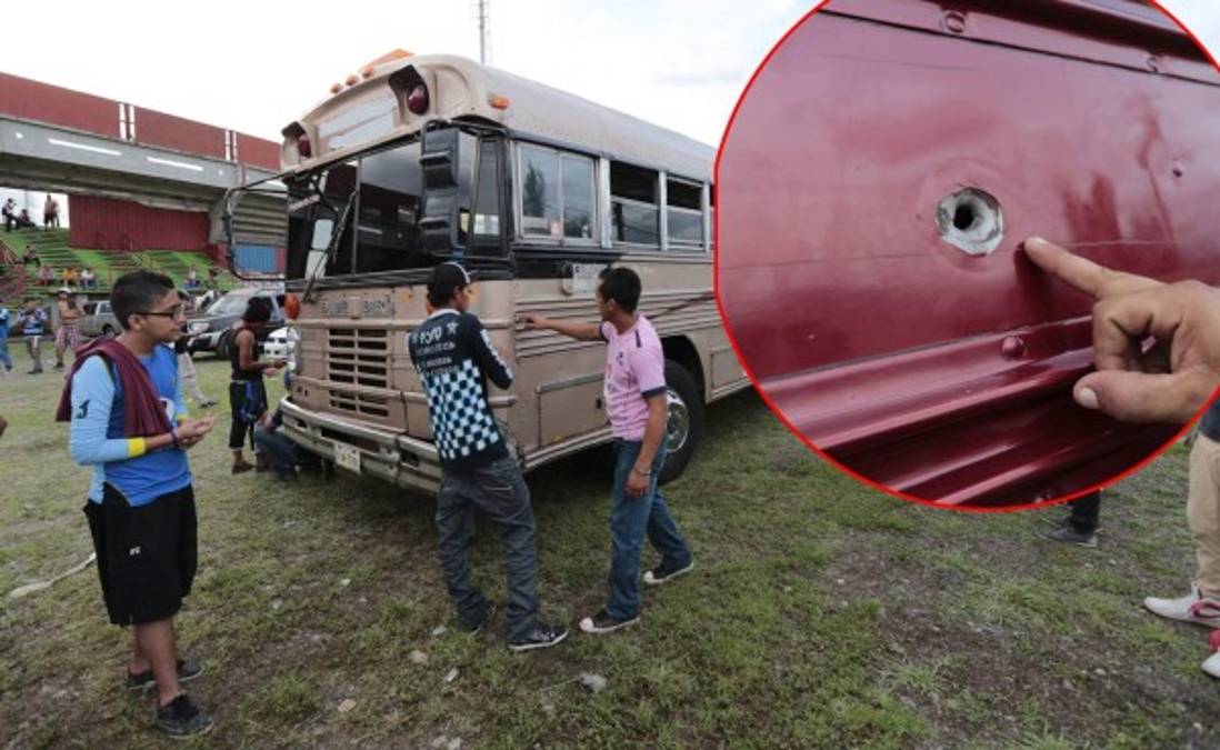 Con 'chimbas' capturan a supuestos aficionados de Motagua
