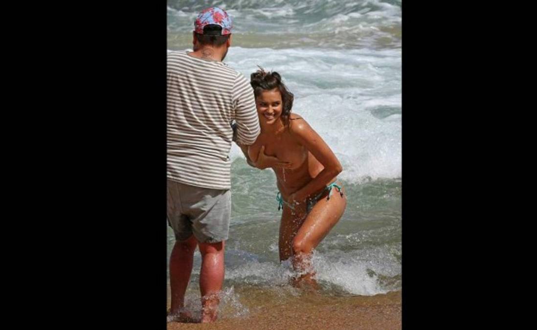 FOTOS: Paparazzi capta a Irina Shayk haciendo topless en Hawai