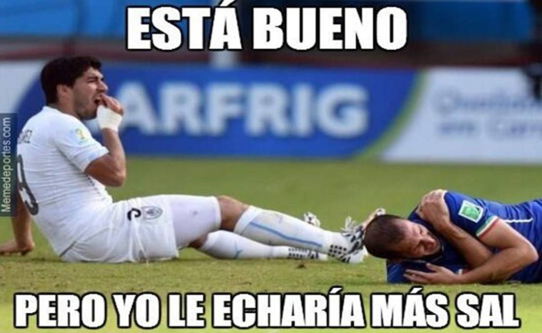 Memes: Las mordidas de Luis Suárez recorren el mundo