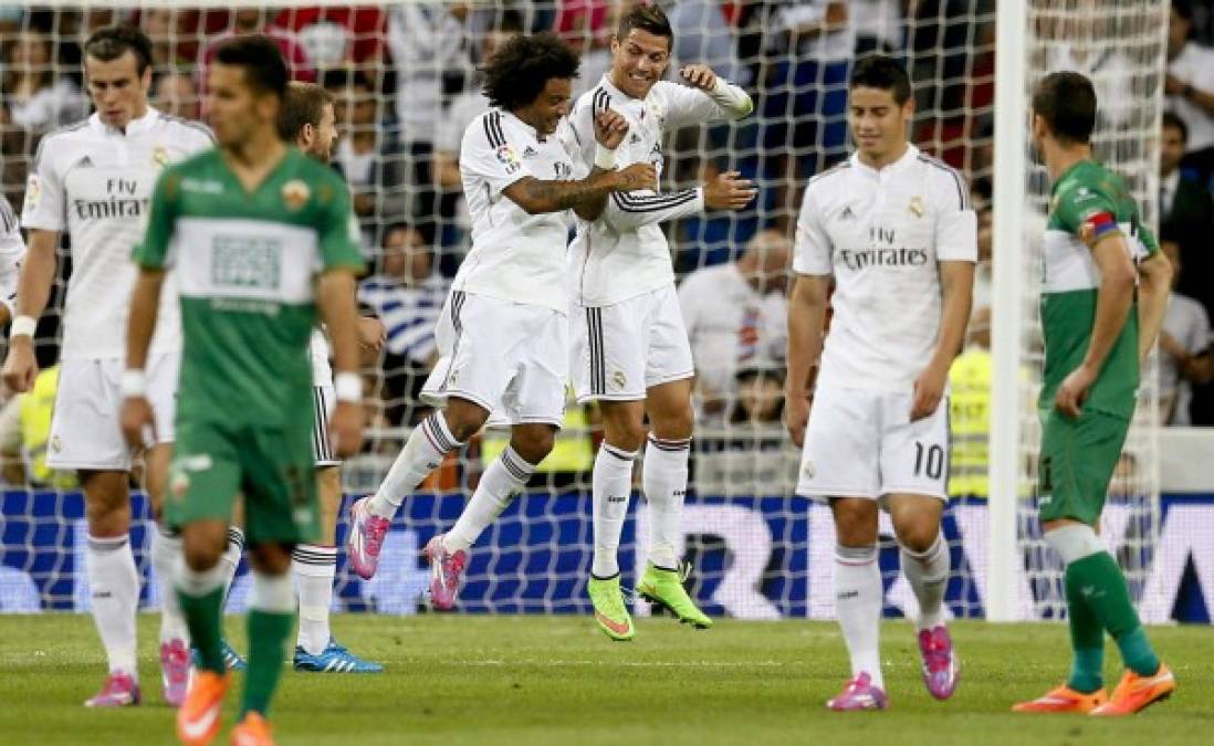 Real Madrid aniquiló al Elche con póker de Cristiano