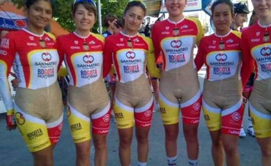 Polémica por uniforme de equipo femenino de ciclismo de Bogotá