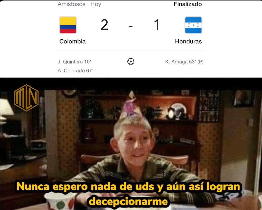 Para morirse de la risa: los divertidos memes que dejó la derrota de Honduras frente a Colombia