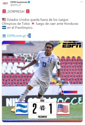 '¡Duele de envidia!', los titulares de los ticos y medios internacionales tras la clasificación de Honduras los Juegos Olímpicos de Tokio 2021   