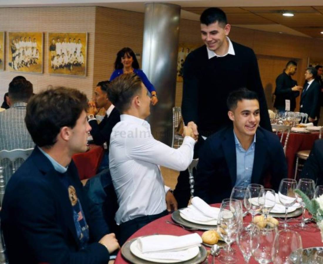 ¿Y Keylor Navas? La cena navideña del Real Madrid con las plantillas de fútbol y baloncesto