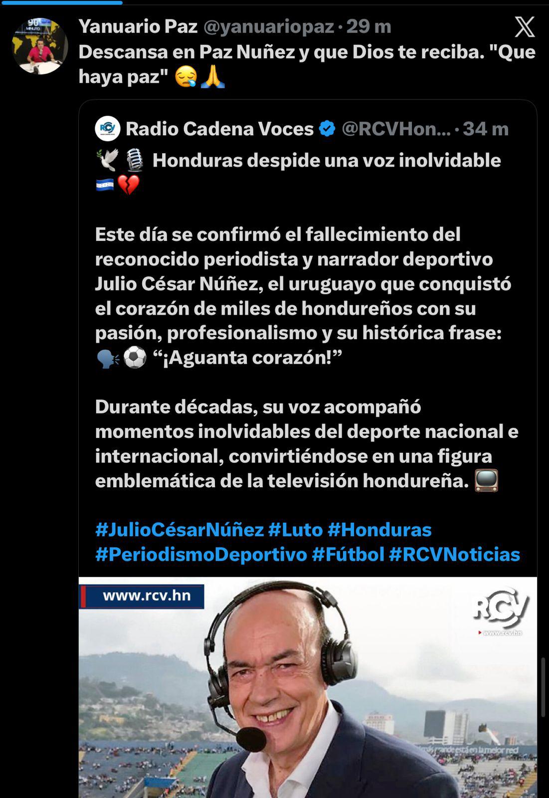 Rely y Rafa Villeda se quiebran: así reaccionan a la muerte de Julio César Núñez