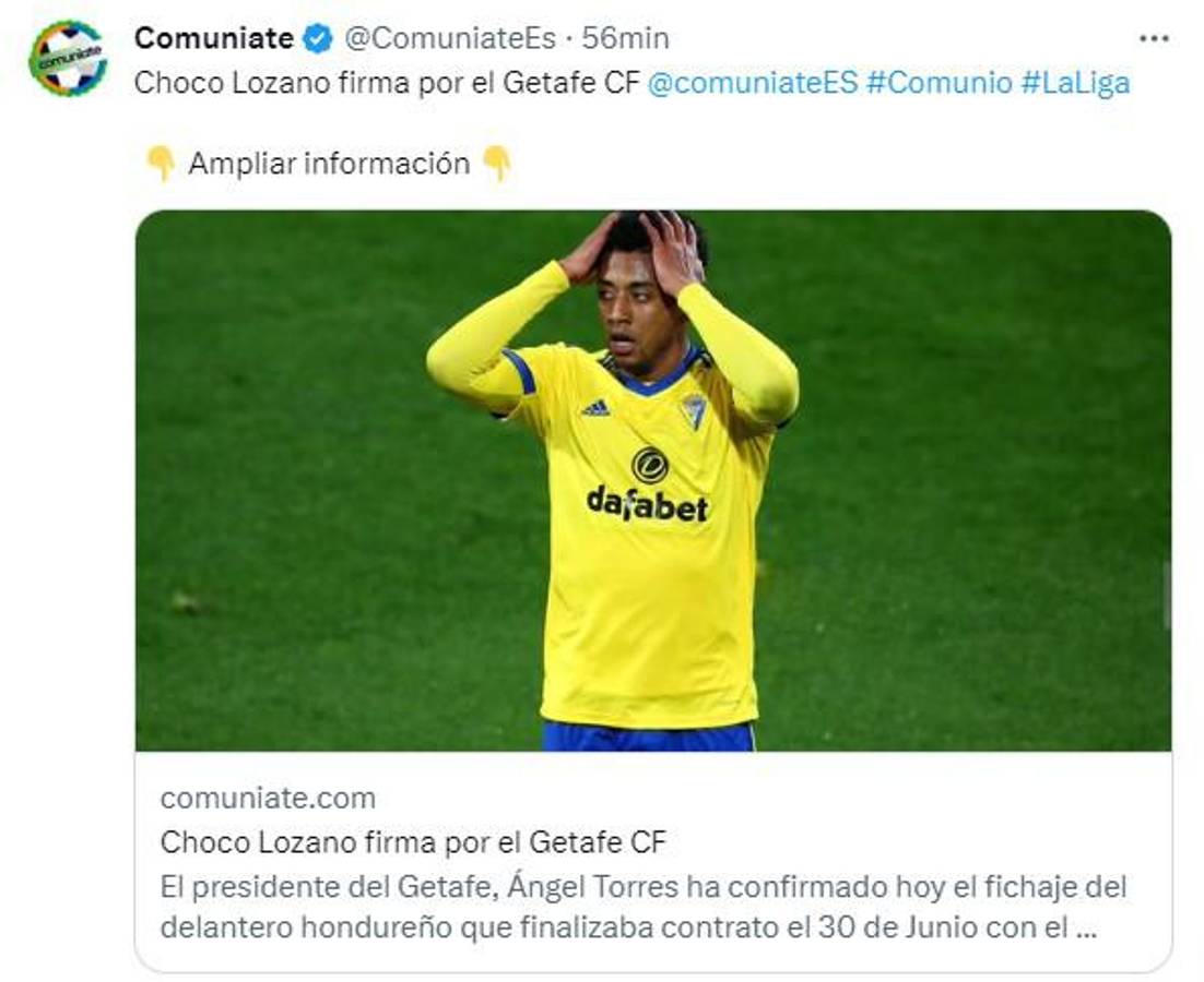 Lo que dice la prensa de España sobre el fichaje del Choco Lozano por el Getafe: “Jugador de rendimiento irregular, pero...”