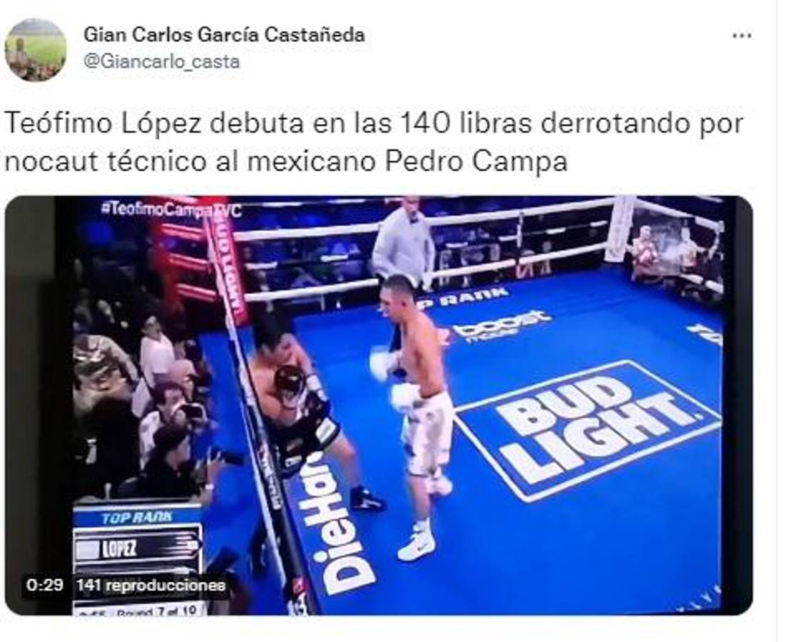“Ha vuelto y demasiado castigo”: Así reaccionó la prensa luego de la contundente victoria de Teófimo López sobre Pedro Campa