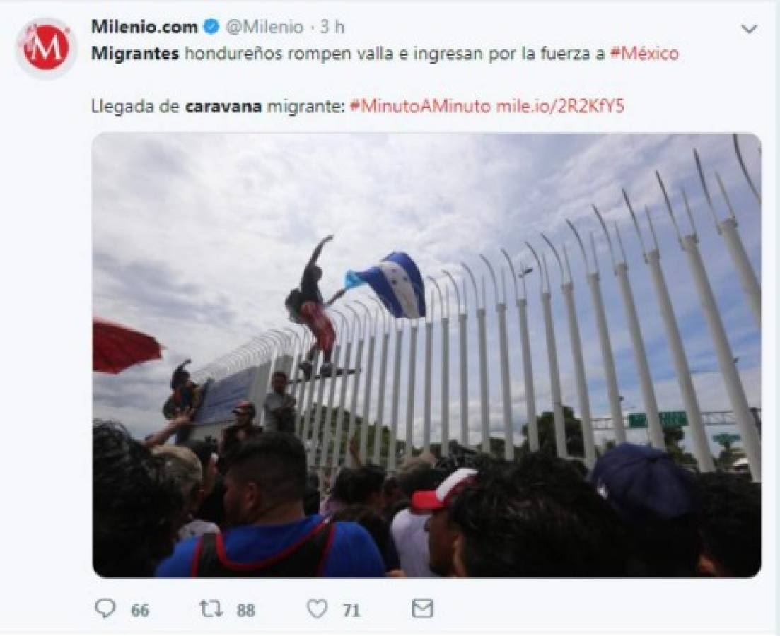 Lo que dicen los medios internacionales sobre la caravana de migrantes de hondureños