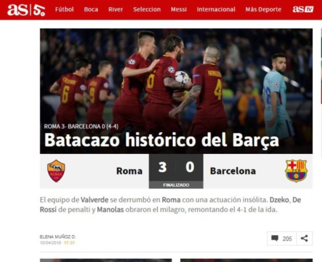 La prensa internacional no perdona al Barça: 'Papelón histórico'