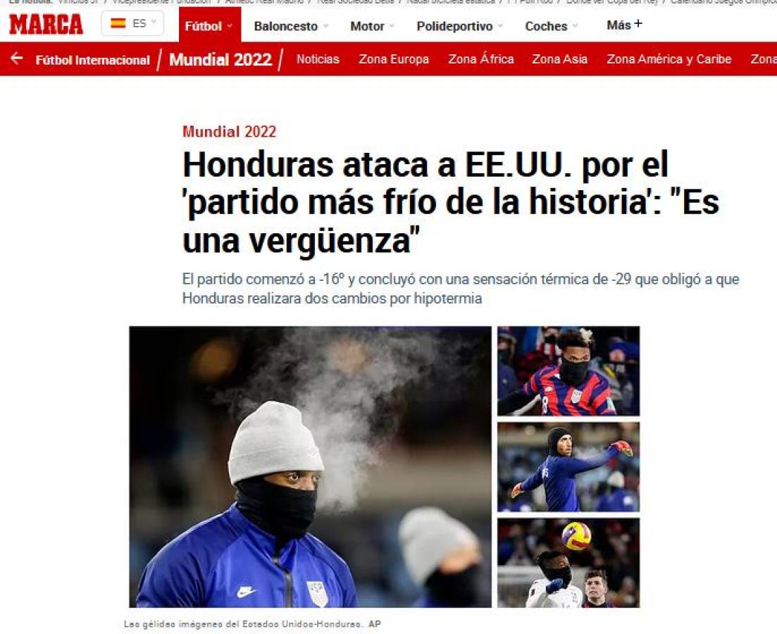“Trampa mortal y escándalo”: Lo que amaneció diciendo la prensa mundial de la derrota de Honduras ante EUA