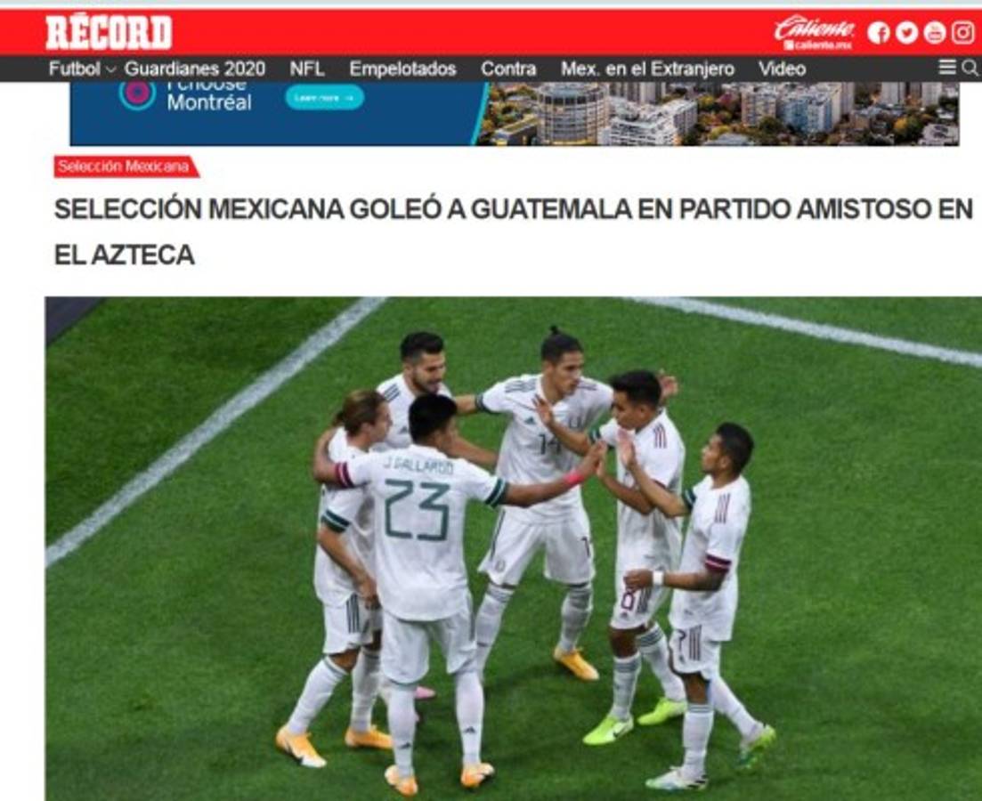 Amistoso insípido y la respuesta de Martino: La prensa de México tras la goleada a Guatemala