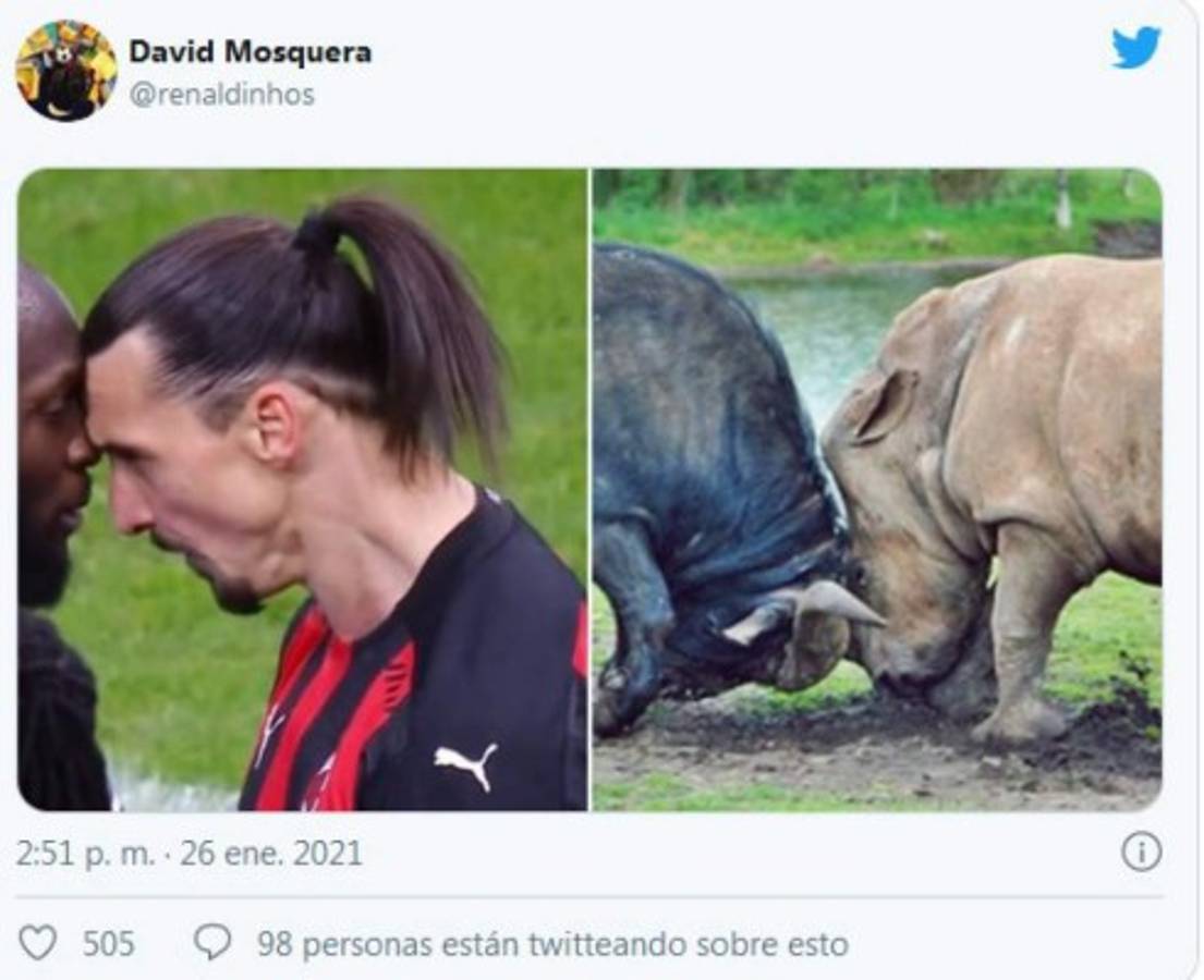 Crueles: Los memes que dejó el feroz cruce entre Zlatan Ibrahimovic y Lukaku en el derbi