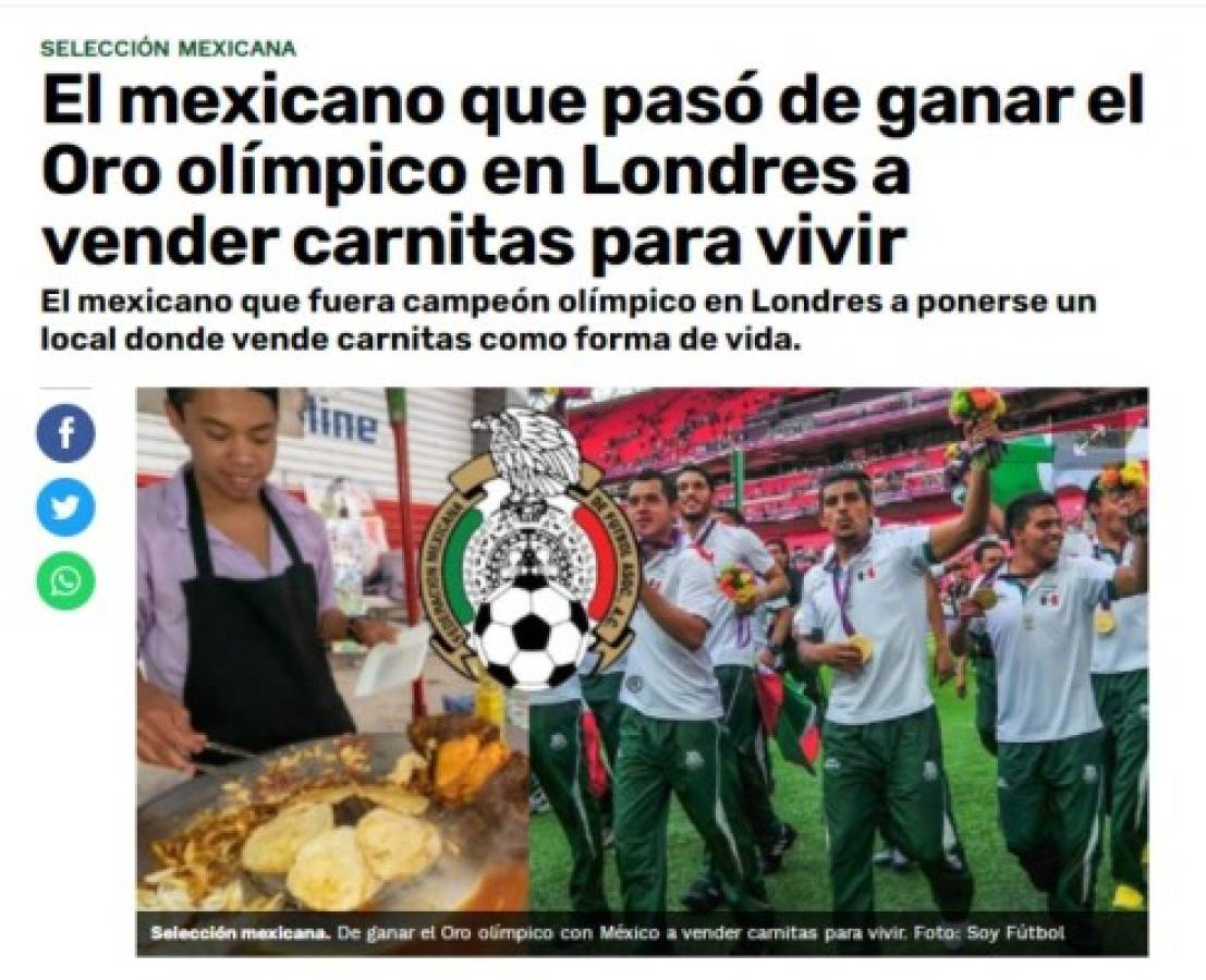 De conseguir el Oro con México en 2012 y sufrir un terrible accidente a vender carnitas para ganarse la vida