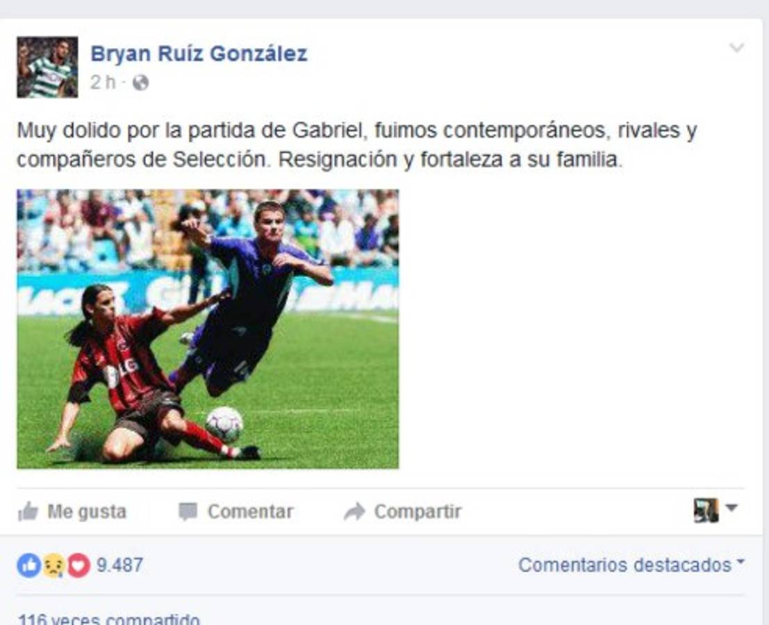 ¡QUÉ TRISTE! El fútbol costarricense llora la muerte de Gabriel Badilla