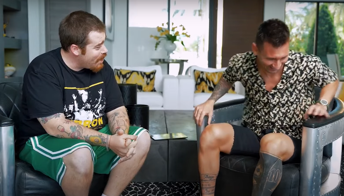 Así es Migue Granados: besó a Messi, se burló de su tatuaje y lo puso nervioso con esta pregunta picante