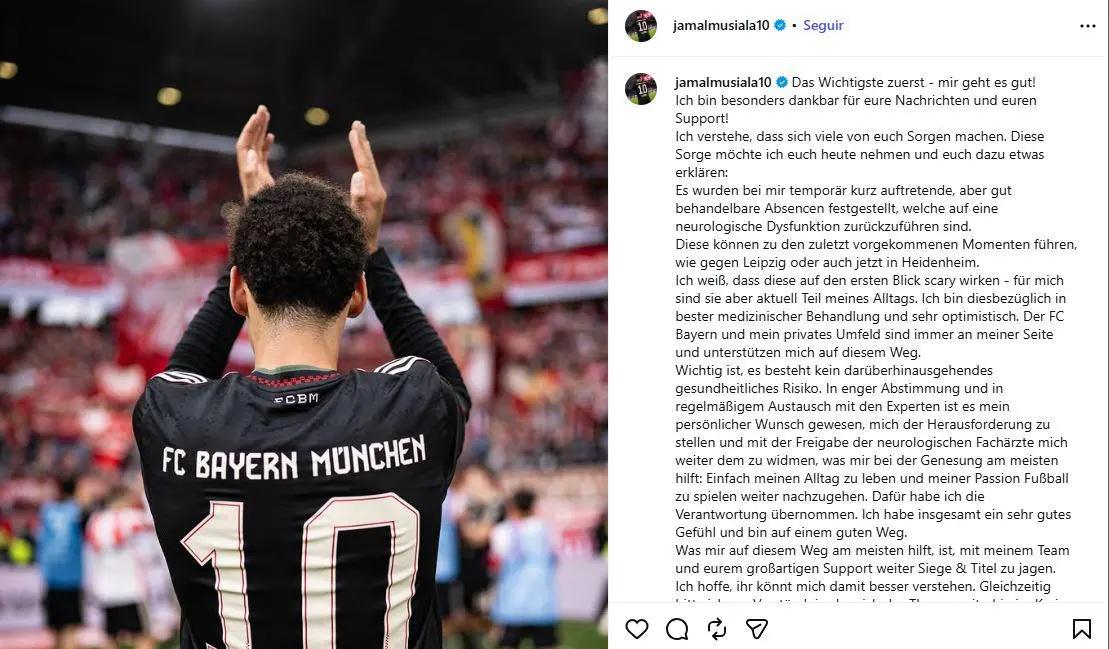 No estábamos preparados: Bayern Múnich toma rotunda decisión con Musiala tras su problemas de salud