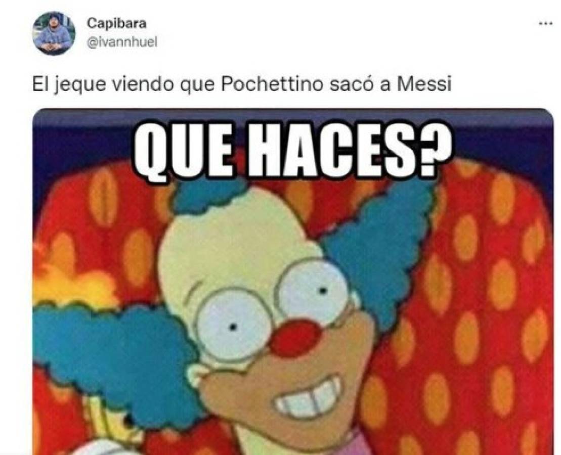 Pochettino armó la polémica en el PSG por sacar a Messi del partido y estallaron los memes